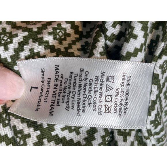LuLaRoe Women's Snap Button Rain Outdoor Windbreaker Jacket Spell Out Sz Lg - Picture 6 of 7